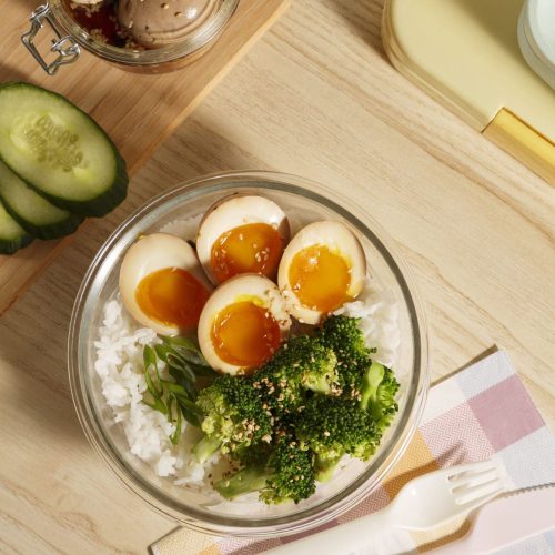 Oeufs marinés érable et sésames