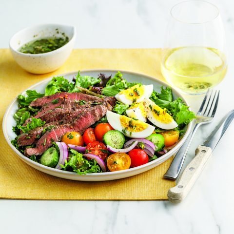 Salade au steak