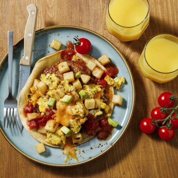 Quésadillas aux œufs et bacon sur la plancha+ Smash tacos déjeuner sur la plancha