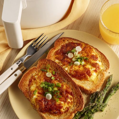 Toasts-Oeufs Fromage a l'air fryer