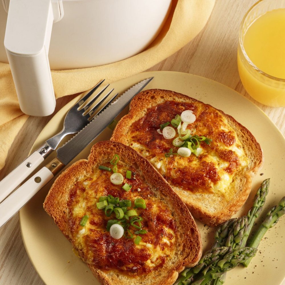 Toasts-Oeufs Fromage a l'air fryer