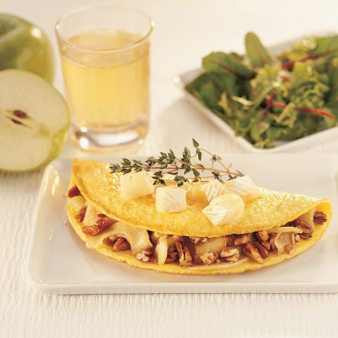 omelette-au-brie-et-pomme